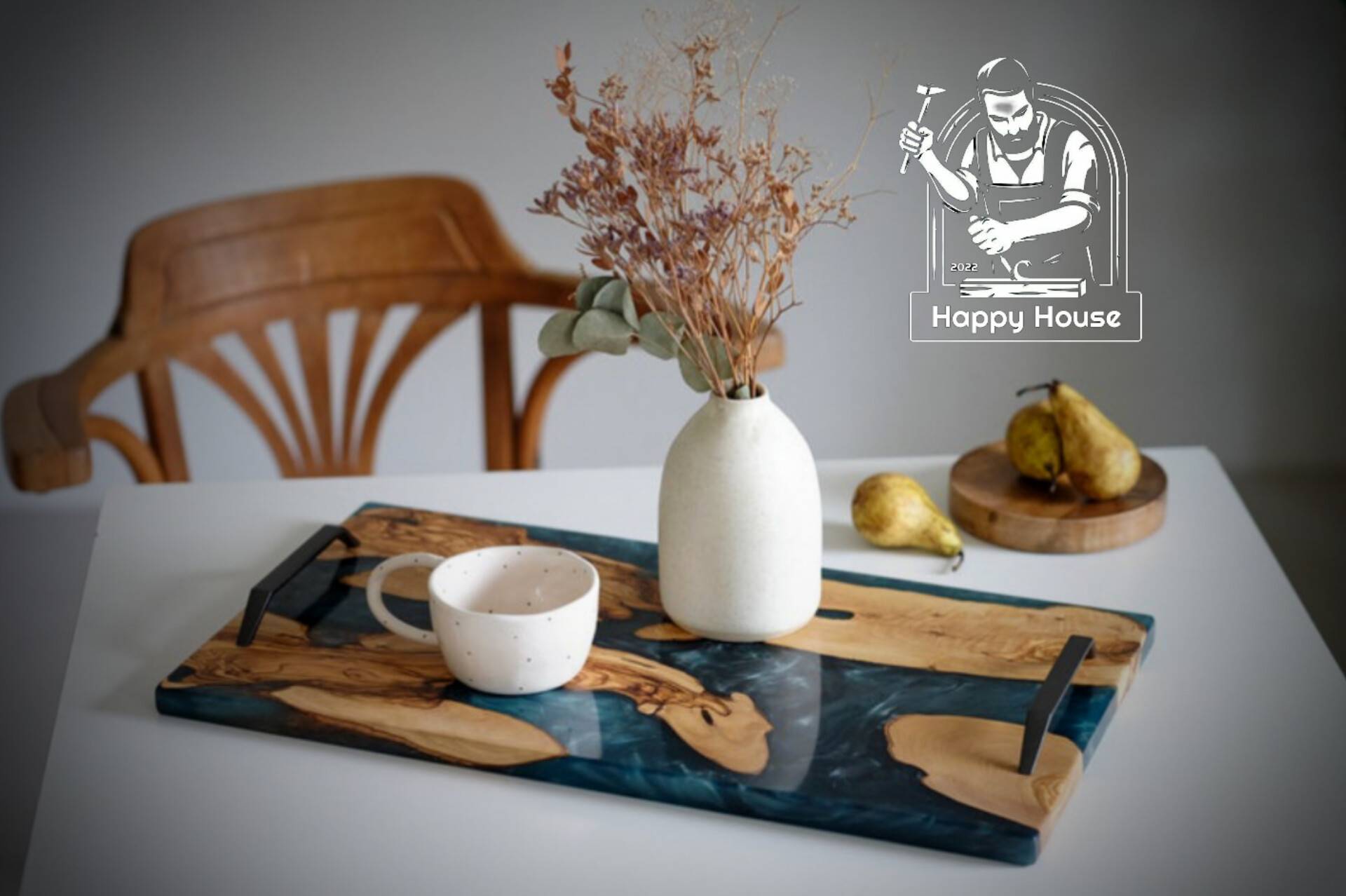 خرید سینی چوب و رزین از تولیدکننده - سینی چوب و رزین - اپوکسی کار